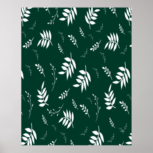 Blattmuster Poster (Vorne)