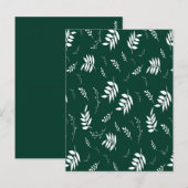 Blattmuster Postkarte (Vorne/Hinten)