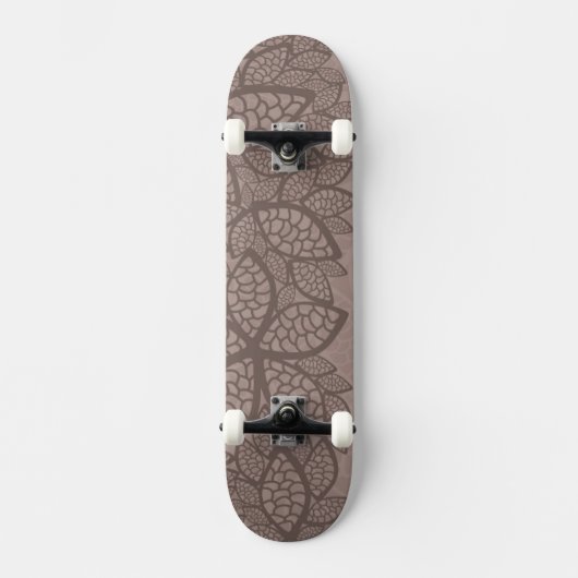 Blattmuster-Rahmen und Hintergrund Skateboard (Vorderseite)
