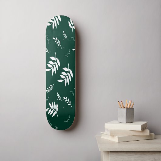 Blattmuster Skateboard (Wandkunst)