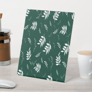 Blattmuster Sockelschild