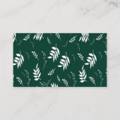 Blattmuster Visitenkarte (Vorderseite)