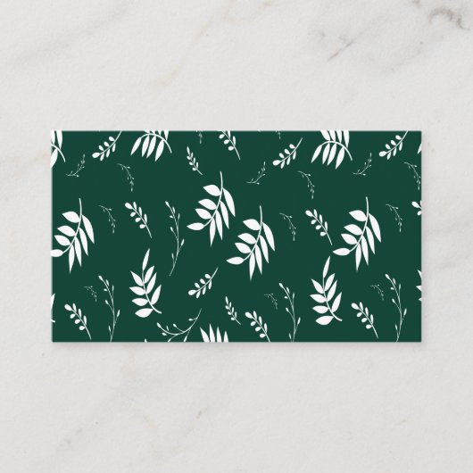 Blattmuster Visitenkarte (Vorderseite)