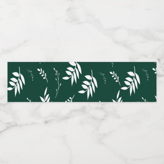 Blattmuster Wasserflaschenetikett (Einzelnes Label)