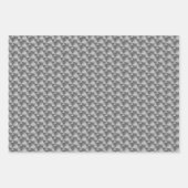 Blattpapier aus metallischem Gold und Silber Geschenkpapier Set (Vorderseite 2)