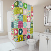 Blattquadrate Duschvorhang (Beispiel)