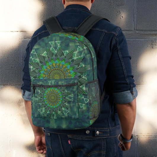 Blattquadratische Parameter Bedruckter Rucksack