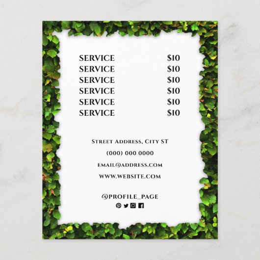 Blattrahmen Flyer (Hinten)