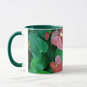blattreiche Pflanzen Tasse