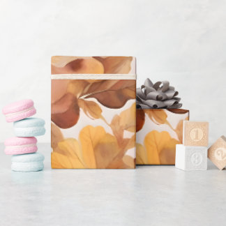 Blattreiches Farbmuster-Design  Geschenkpapier
