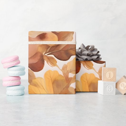 Blattreiches Farbmuster-Design Geschenkpapier (Babyparty)