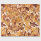Blattreiches Farbmuster-Design Geschenkpapier (Flach)