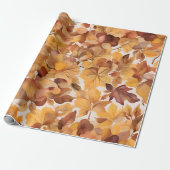 Blattreiches Farbmuster-Design Geschenkpapier (Ungerollt)