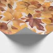 Blattreiches Farbmuster-Design Geschenkpapier (Ecke)