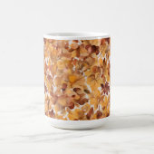 Blattreiches Farbmuster-Design Kaffeetasse (Mittel)