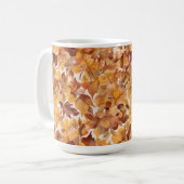 Blattreiches Farbmuster-Design Kaffeetasse (Vorderseite Links)