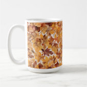 Blattreiches Farbmuster-Design Kaffeetasse (Links)
