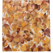 Blattreiches Farbpattern-Design Duschvorhang (Vorderseite)