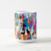 Blattreiches Rosa  Kaffeetasse (Mittel)