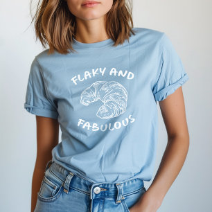 Blättriges und fantastisches französisches Croissa T-Shirt