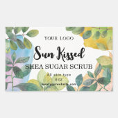 Blattschild Rechteckiger Aufkleber (Vorderseite)