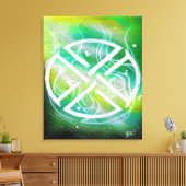 Blattsigil Leinwanddruck (Insitu (Wohnzimmer))