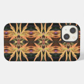 Blattstudienmuster iPhone Hülle (Rückseite (Horizontal))