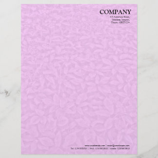 Blattunterwuchs Textur - Rosa Briefkopf
