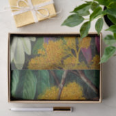 Blattwerk, Blume und Obst eines Maya-Baumes Seidenpapier (Geschenk)