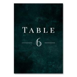 Blattwerk mit rustikaler Vegetation Tischnummer