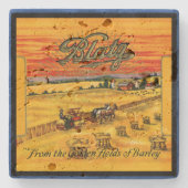 Blatz Beer Label Tile Steinuntersetzer (Vorderseite)