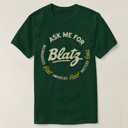 Blatz die schönste Bierbrauerei Retro Defunktional T-Shirt (Design vorne)