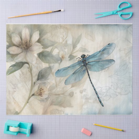 Blau 10 seidenpapier (Basteln)