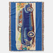 blau 1941 Plymouth Decke (Vorderseite Vertikal)