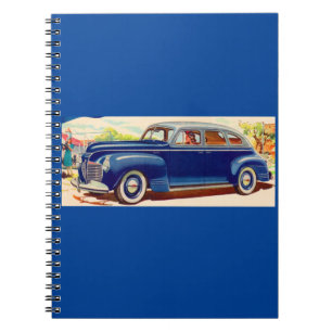 blau 1941 Plymouth Notizblock