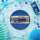 blau 1941 Plymouth Pappteller (Party)