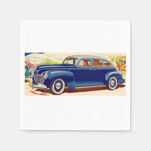 blau 1941 Plymouth Serviette (Vorderseite)