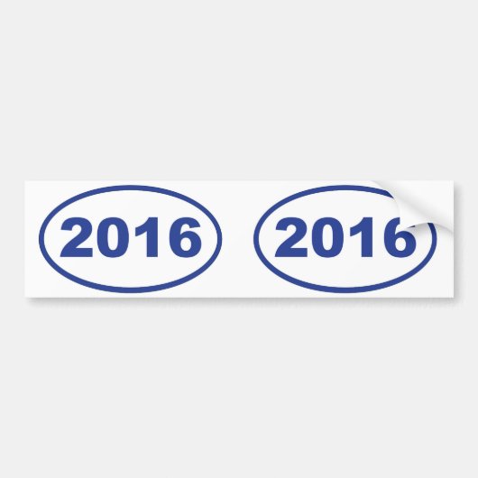 Blau 2016 autoaufkleber (Vorne)