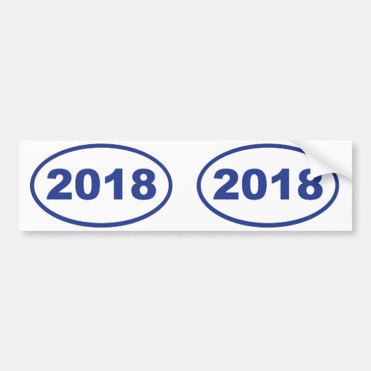Blau 2018 autoaufkleber (Vorne)