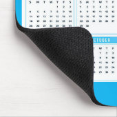 Blau 2025 - Kalender Mousepad (Ecke)