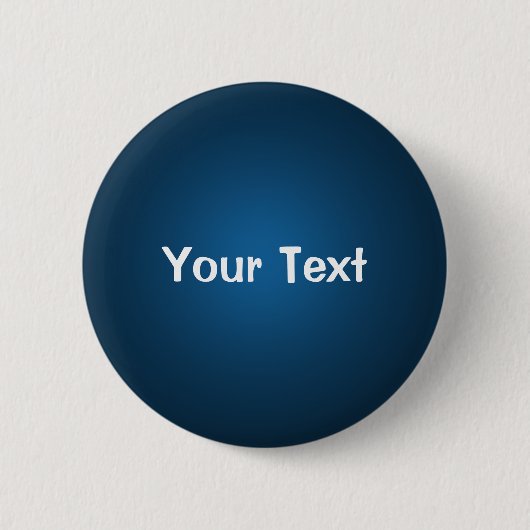 Blau 2 1/4" Vorlage für benutzerdefinierte Texttas Button (Vorderseite)
