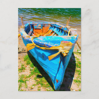 Blau 2 postkarte