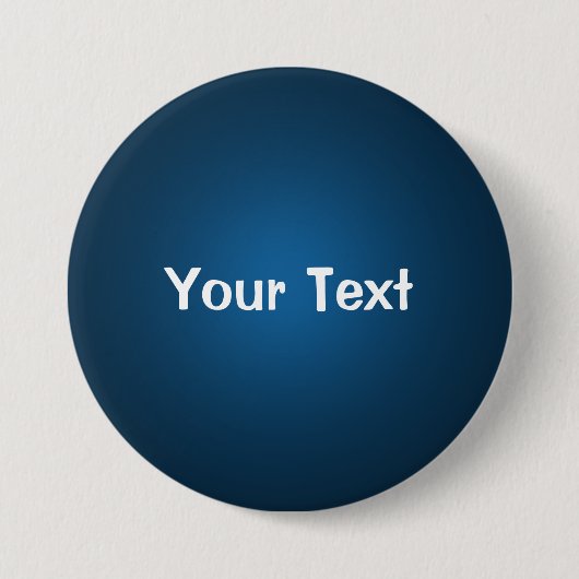 Blau 3" Vorlage für benutzerdefinierte Texttasten Button (Vorderseite)