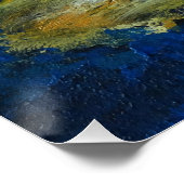 Blau 51 cm x 51 cm Posterpapier Poster (Ecke)