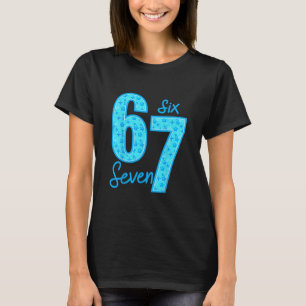 Blau 67 Lustiges Meme T-Shirt
