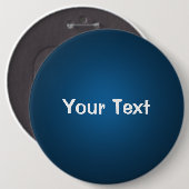 Blau 6" Vorlage für benutzerdefinierte Texttasten Button (Vorne & Hinten)