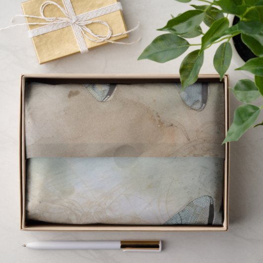 Blau 9 seidenpapier (Geschenk)