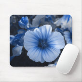 Blau abgetönter Lavatera Mousepad (Mit Mouse)