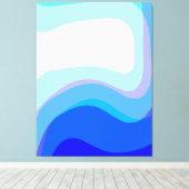 Blau Abstrakt 1112 Leinwanddruck (Insitu (Holzboden))