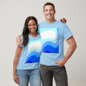 Blau Abstrakt 1112 T-Shirt (Unisex)